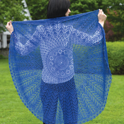 225 Firmaments Lace Shawl - FreeFreeKnitting Pattern for Women in Valley Yarns 2/14 Alpaca Silk 