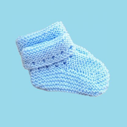 Baby Blue Bootees