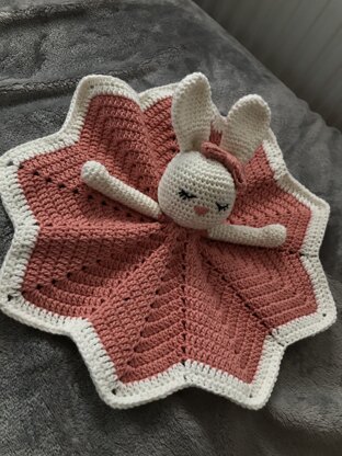 9 pointed star bunny lovey