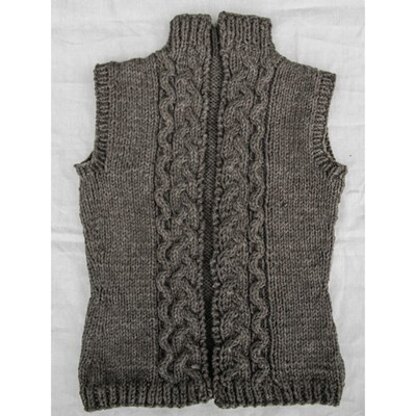 590 Eva Vest - Waistcoat Knitting Pattern for Women in Valley Yarns Northampton Bulky