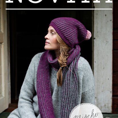 Brioche Scarf in Novita Nordic Wool - Downloadable PDF