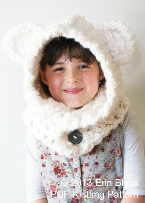 Chunky Crochet Polar Bear Hood