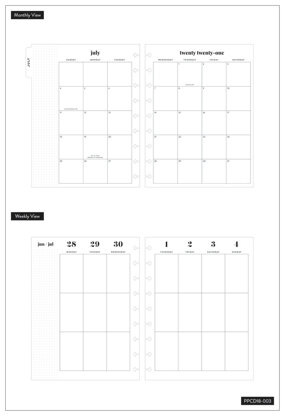 The Happy Planner Black & White Classic 18 Month Planner