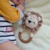 Lion baby rattle amigurumi