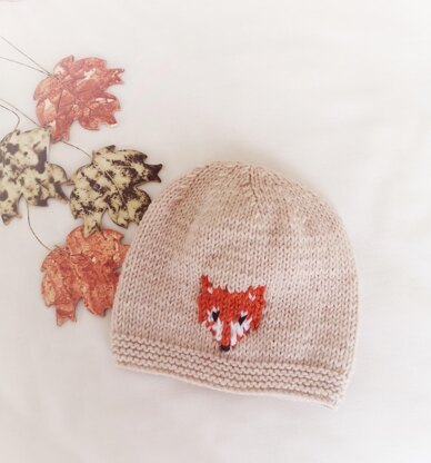 Baby Fox Cardigan and Hat.