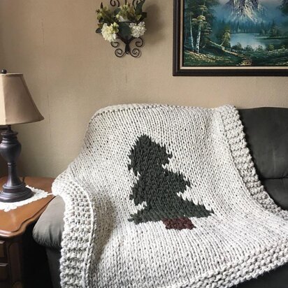 Pine Barrens Afghan | Pine Tree Blanket