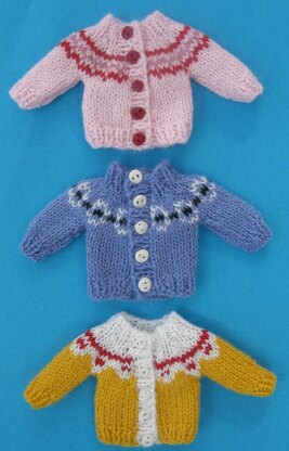 HMC52 yoked jumpers for dolls house Knitting pattern by Helen Cox ...