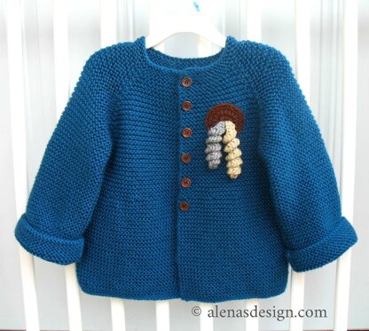 Baby Cardigan with Embellishments