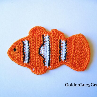 Clownfish, Tropical Fish Applique