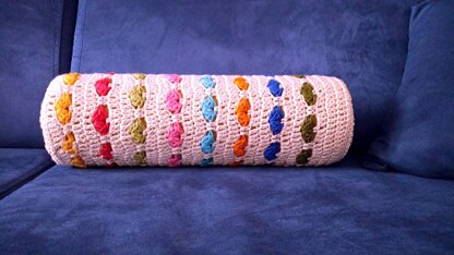 Bolster heart cushion