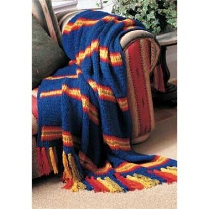 Rainbow Rib Blanket in Patons Canadiana