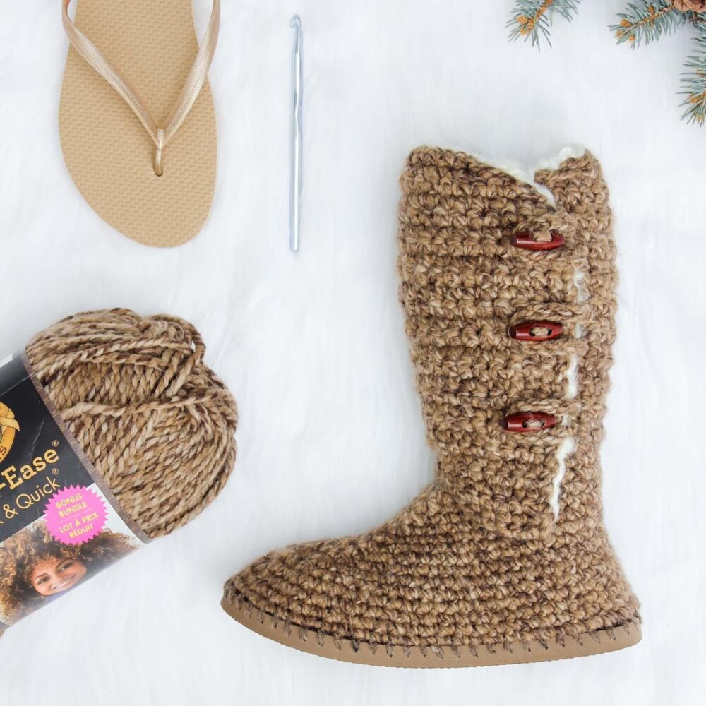 Crochet on sale sweater boots