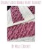 Double Sided Bobble Heart Blanket US terminology By Melu Crochet