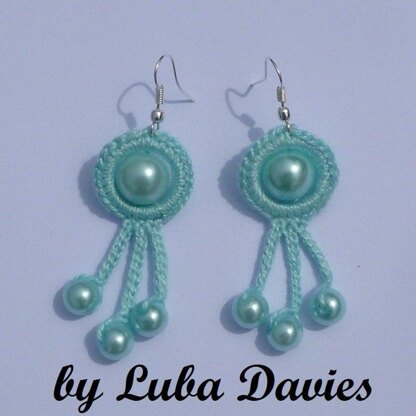 Crocheted Earrings NACRE