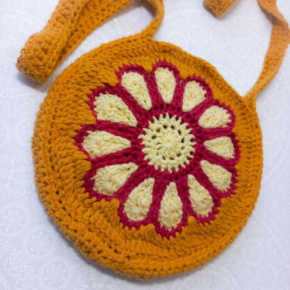Big Flower Circle Bag