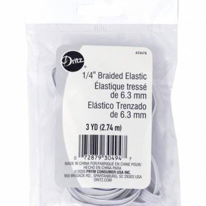 Dritz 1/4" Braided Elastic