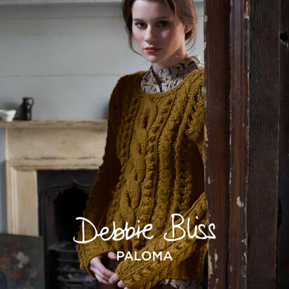 Haley Jumper -  Sweater Knitting Pattern for Women in Debbie Bliss Paloma