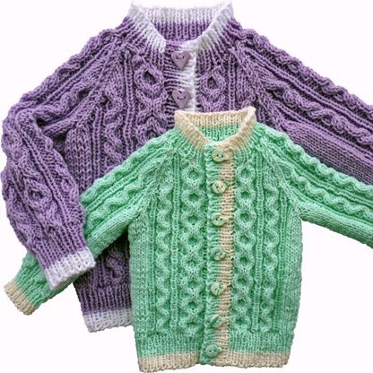 Baby to Toddler Cable Cardigan Set