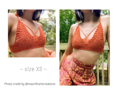 STARSEA Bralette - Crochet Pattern - Elastic Summer Bikini Top
