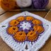 African flower granny square