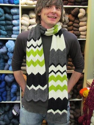 Charlie Chevron Striped Scarf