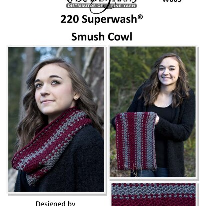 Smush Cowl in Cascade Yarns 220 Superwash® - W605 - Downloadable PDF