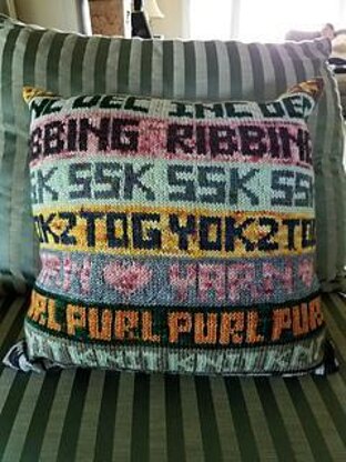 Knitwords Pillow