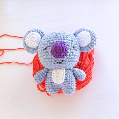 Sleeping Koala Amigurumi Crochet Pattern
