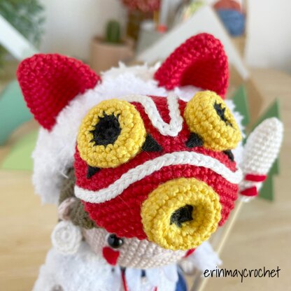 Princess Mononoke Amigurumi Crochet Pattern