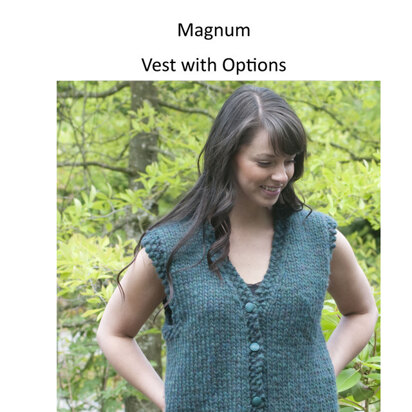 Vest with Options in Cascade Magnum - B105 - knitting pattern