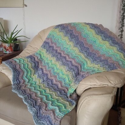 Ocean Ripple Baby Blanket