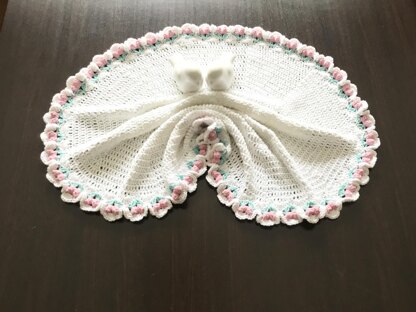 Sakura Round Baby Blanket N 379