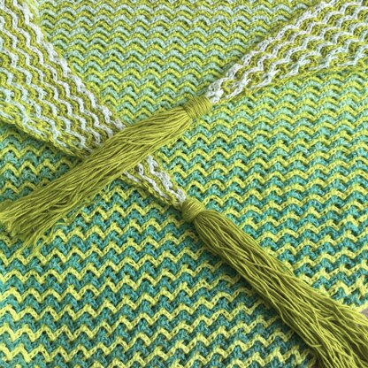 The ZIG in the ZAG shawl