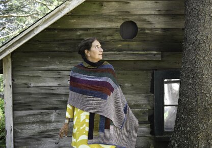 Stepwise shawl