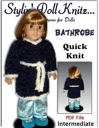 Bathrobe for American Girl and 18 inch dolls, 110