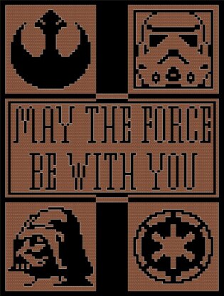 Star Wars Throw Crochet Graphghan Pattern (in sc)