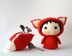 Big Tanoshi Fox Doll with removable tail