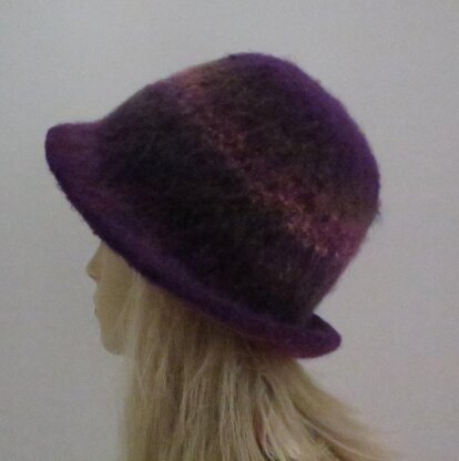 Felted Cloche and Flower