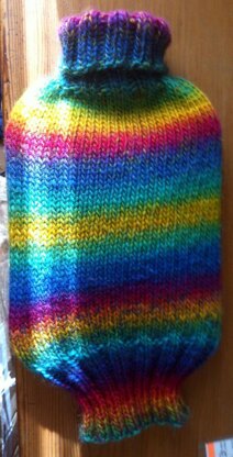 Striped Hot Water Bottle Cover