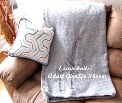 ADULT GIRAFFE THROW