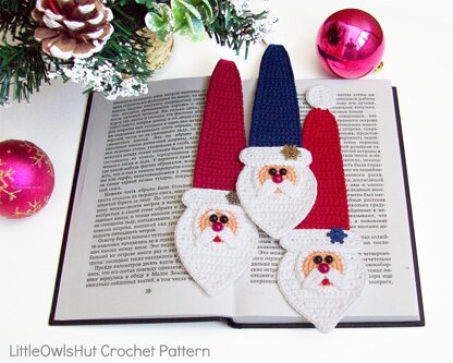 168 Santa decor or bookmark