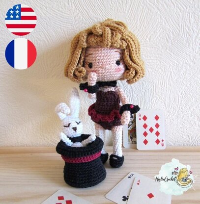 Doll crochet pattern tutorial "Fairylusion"