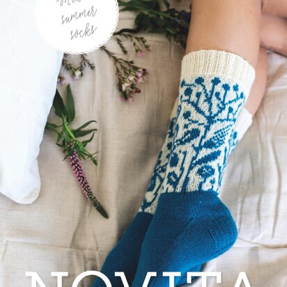 Midsummer Colorwork Socks for Women in Novita Venla - 31 - Downloadable PDF
