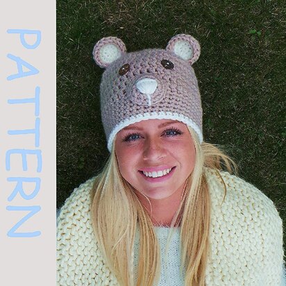 Crochet hat pattern ' Brown bear'