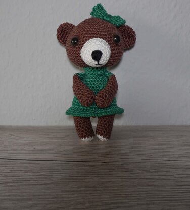 PDF Amigurumi Häkelanleitung Teddydame Lucie