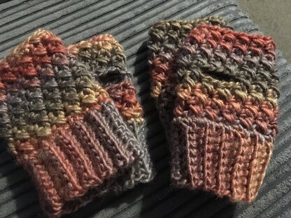 Cross stitch mitts