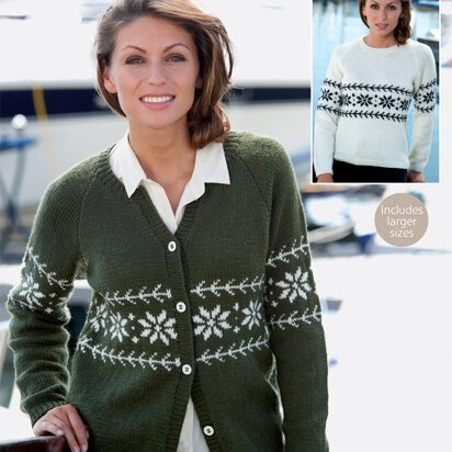 Sweater and Cardigan in Sirdar Country Style DK - 9438 - Downloadable PDF