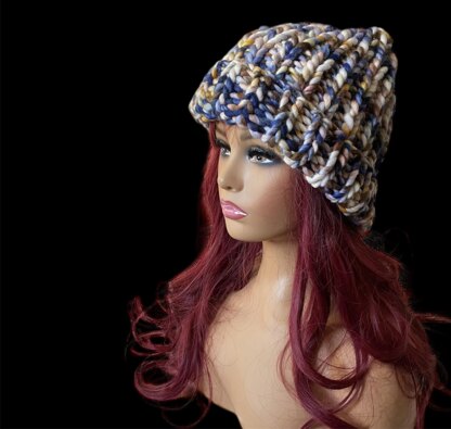 Super Chunky Ribbed Beanie Hat