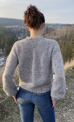 Mt Rainier Puff Sleeve Sweater