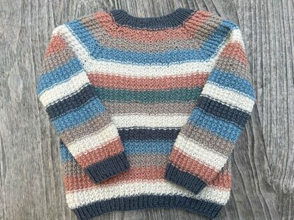 Deniz Striped Baby Sweater 0-18 Months